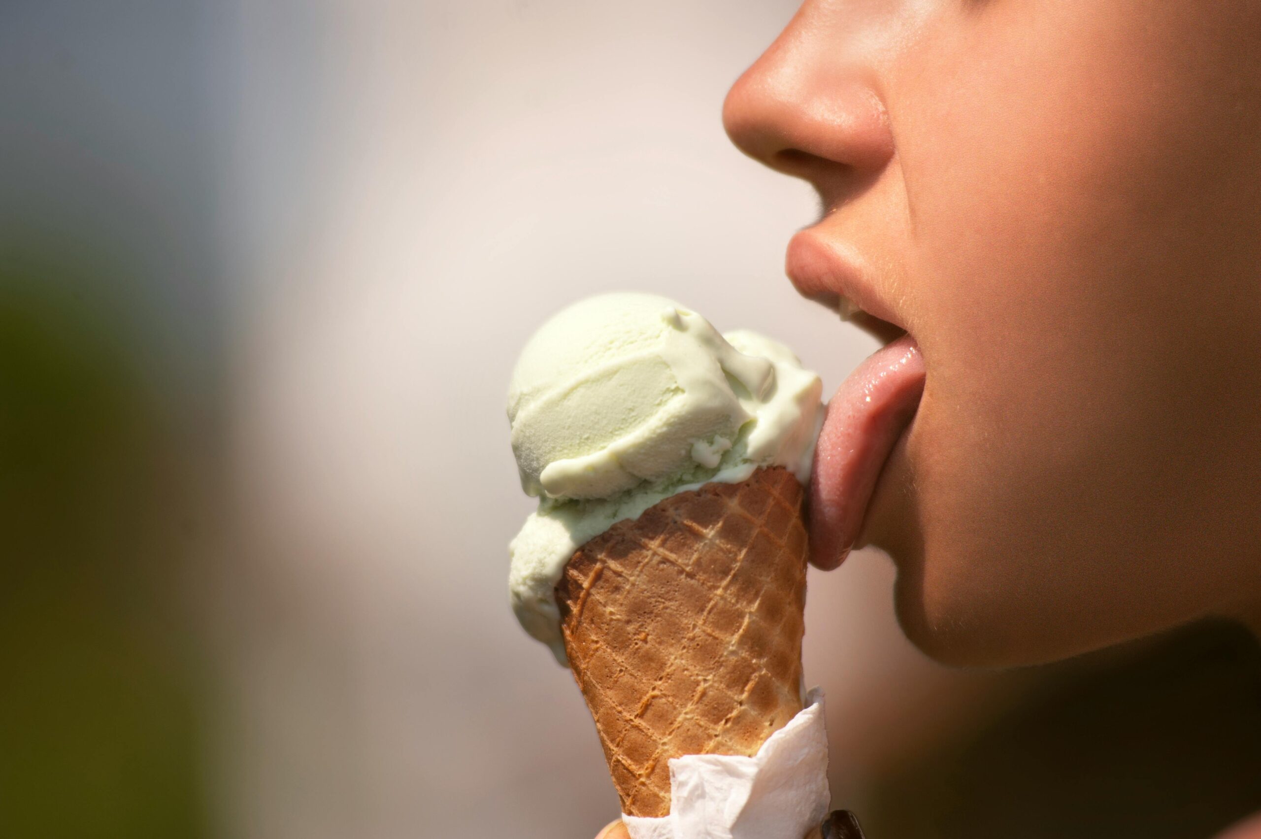 Photo by Oleksandr P: https://www.pexels.com/photo/woman-licking-ice-cream-325451/